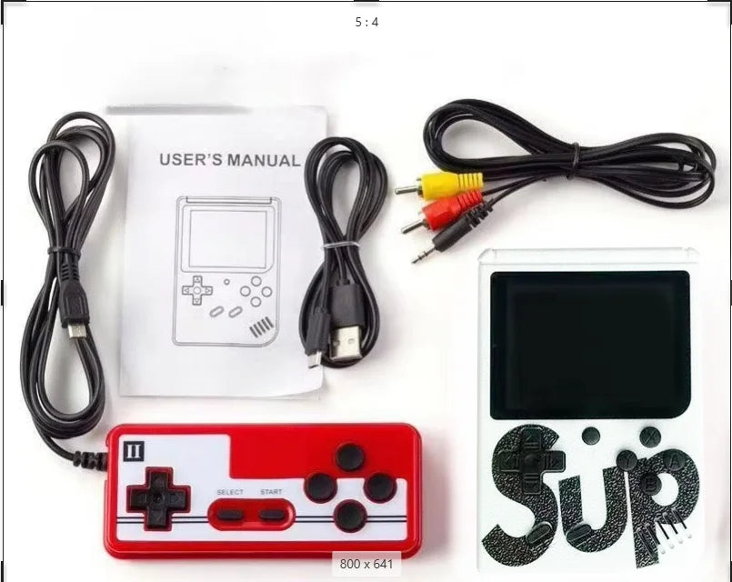 Retro Classic Games Kids Handheld Mini Game Console 400 Games,Rechargeable,Connectable with TV,Doubles,Party Kids Adult Toys