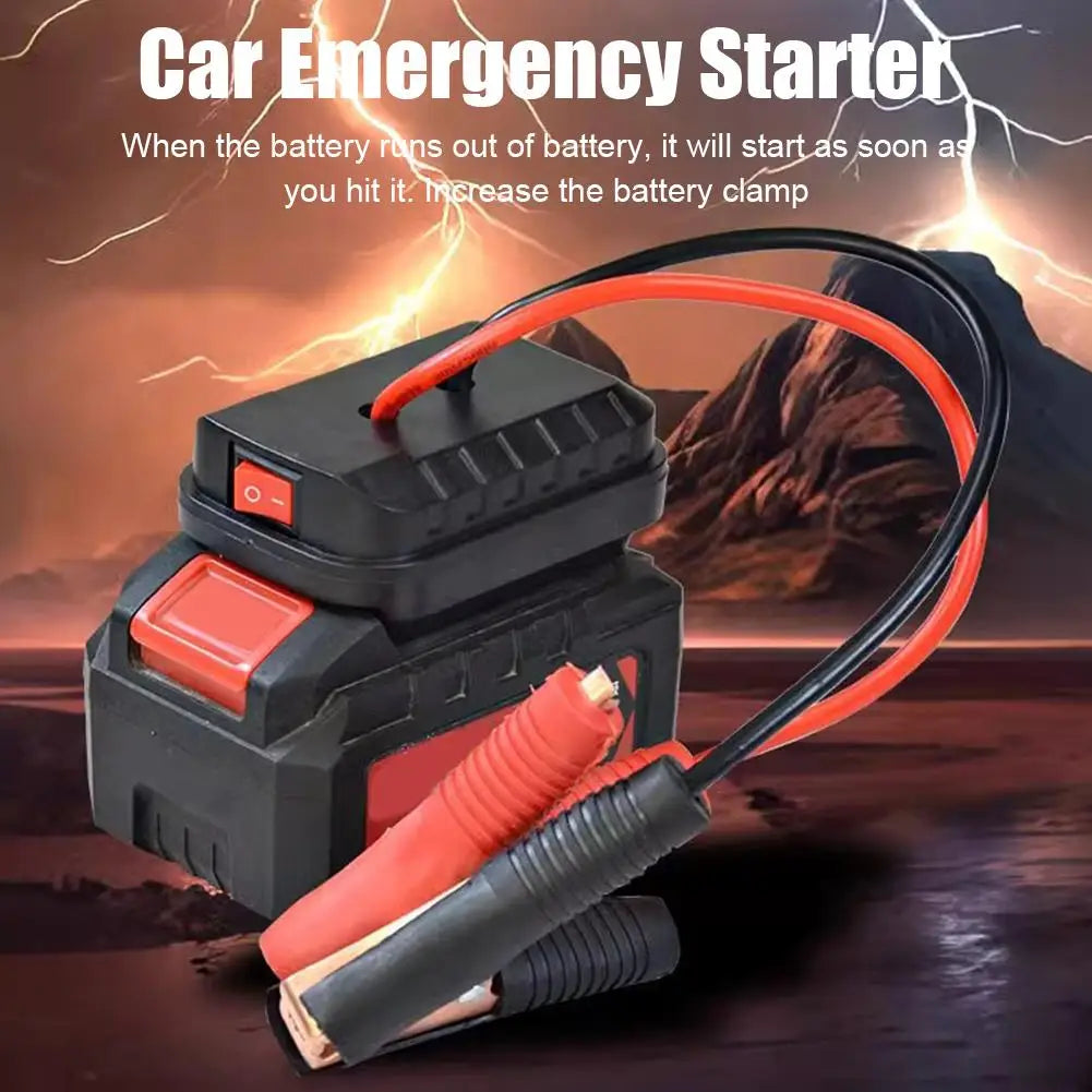 Igniter Jump Starter for Makita Daiyi Lithium Battery Booster Cable Adapter Emergency Power Kit DIY Converter With Clip