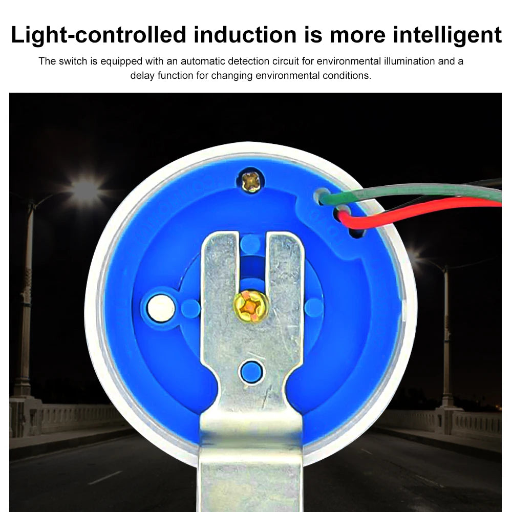 Automatic On Off Adjustable Street Light Photoswitch Photocell Sensor Switch Photo Control Sensor Switch  AC110-220 AS-22