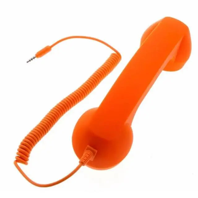 Enjoy classic style and clear conversations with this retro mobile phone handset microphone headset—combining vintage looks with modern functionality!