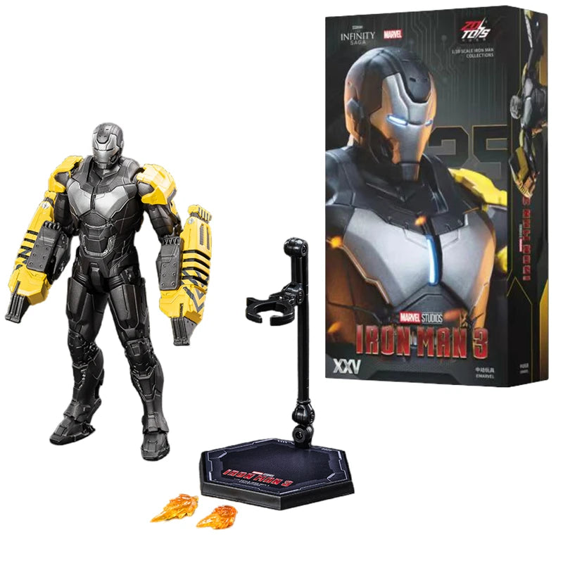 ZD Toys Iron Man MK1 MK2 MK3 MK4 MK5 MK6 MK7 MK42 MK43 MK45 MK46 War Machine Movie Action Figure 7 Inches Adult Collectible Toys