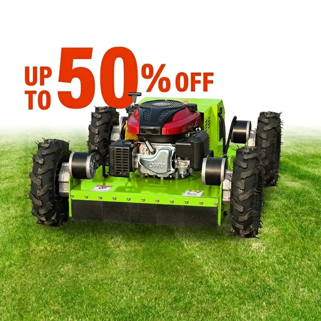 SH-550S Customized Agriculture Remote-Controlled Robotic Flail Mower Diesel Zero Turn Remote Control Track Lawn Mower for Sale