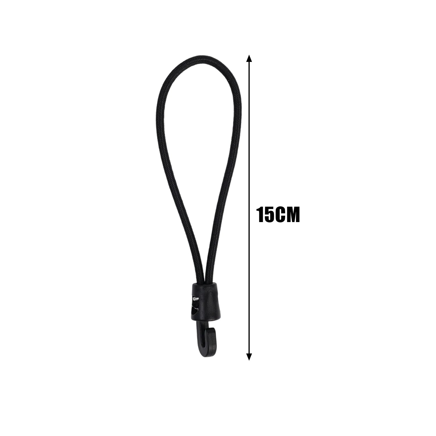 20/1pcs Elastic Strap Nylon Bungee Cord 10cm 15cm 25cm Durable Fixing Band for Flashlight Map Outdoor Backpacking Accessories