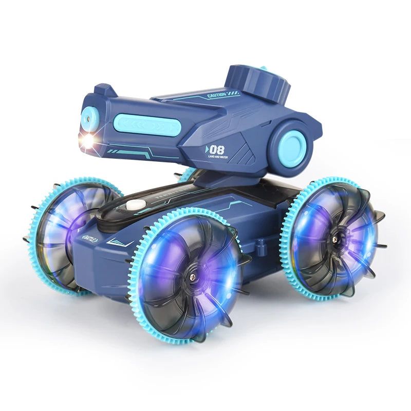 Remote Control Water Cannon Car Aquatic Terrestrial Automatic Water Absorption Long Water Column Spray Summer Play Water Toy