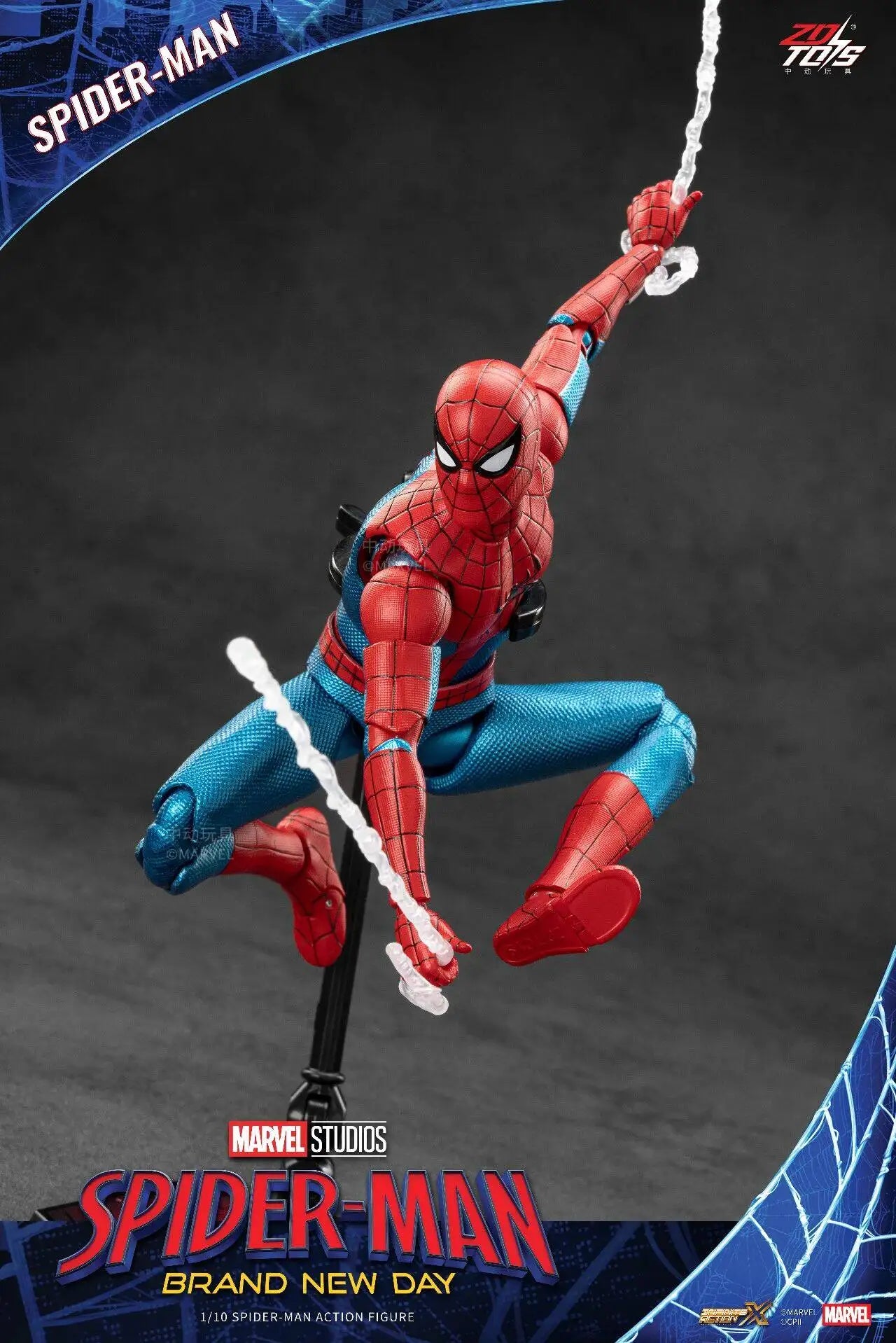 ZDTDS Original Spider Man Brand New Day PUNK SUIT Scarlet Spider 2099 ADVANCED SUIT 1/10 Marvel Action Figure Model Toy Gift