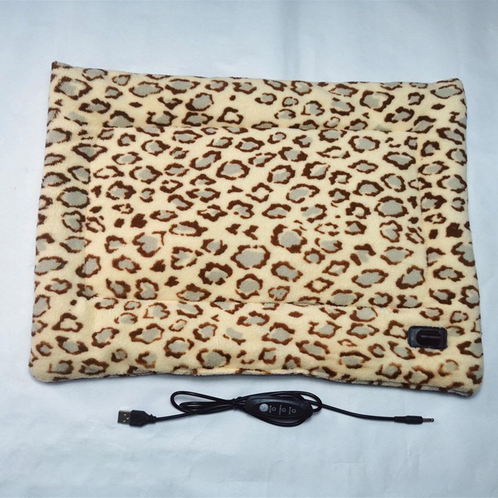 Waterproof Pet Heating Pad Heated Mat Blanket Electric Soft Adjustable Temperature Plush for Dogs Cat Indoor E Outdoor Puppy