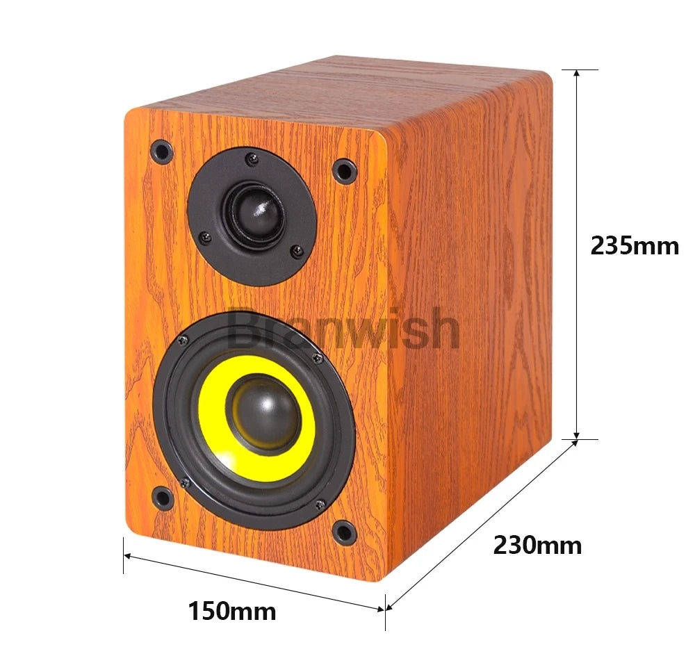 120W High-power High-fidelity Speaker Home HIFI Fever Passive Audio Home Theater Bookshelf Desktop Surround 4 Inch Speakers