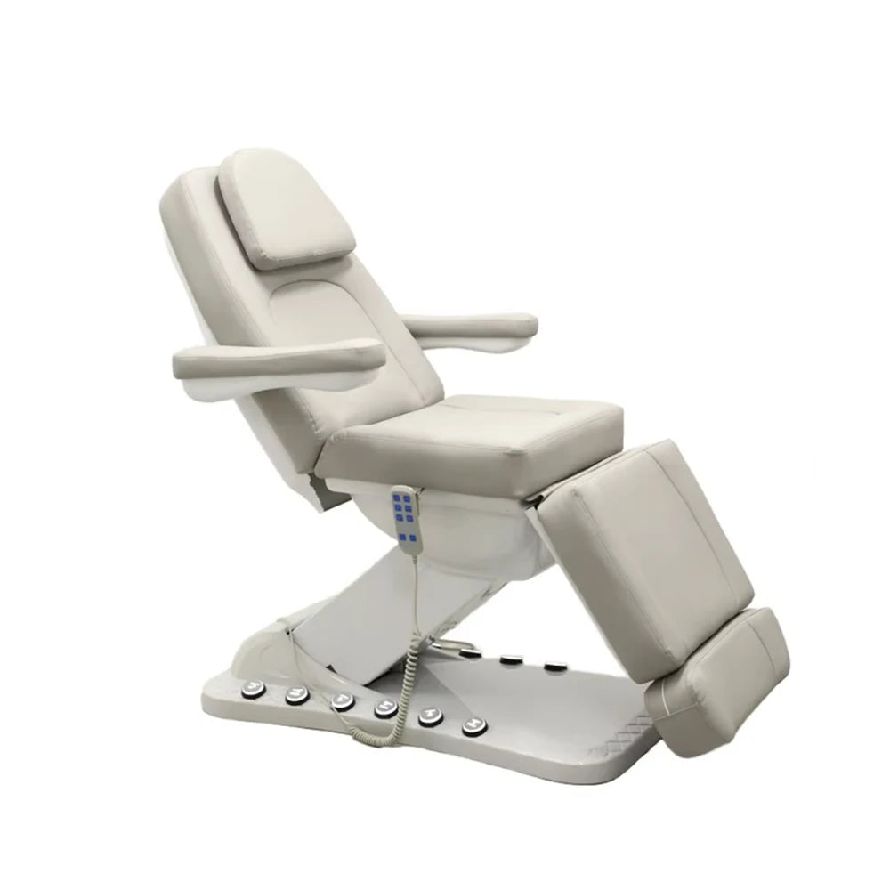 Black Electric 3 Motor Aesthetic Reclining Examination Tattoo Chair Spa Massage Table Cosmetic Facial Beauty Bed
