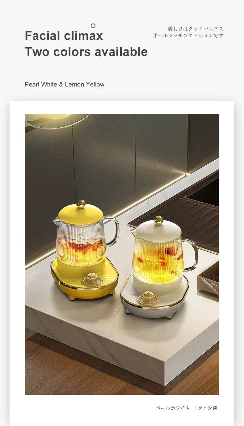 600ml Multifunctional Mini Health Pot Electric Stew Cup Tea Maker Heating Cup Fully  Bird Nest Stew Cup Home Office Gift