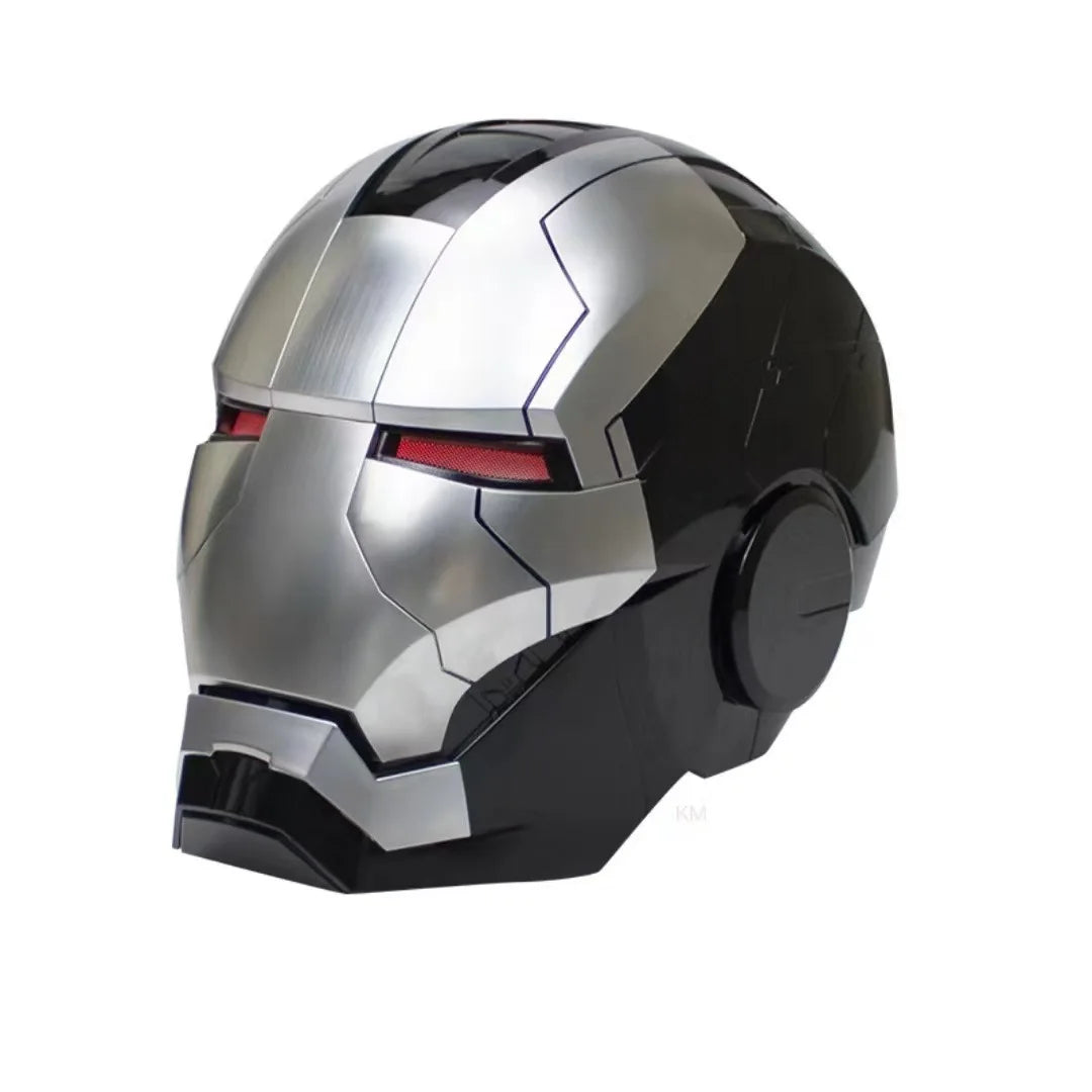 Iron Man Mk5 Helmet 1:1 Wearable Voice Control 3 Modes LED Light Jarvis Mask Open/Close Adult Cosplay Collectible Gift