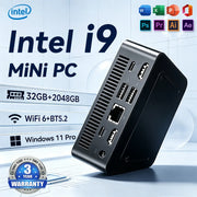 NEW Mini PC Windows 11 Pro Intel Core I9 10980HK N150 16GB 32GB RAM 1TB 2TB SSD WiFi6 Portable Gaming Computer Office PC Desktop
