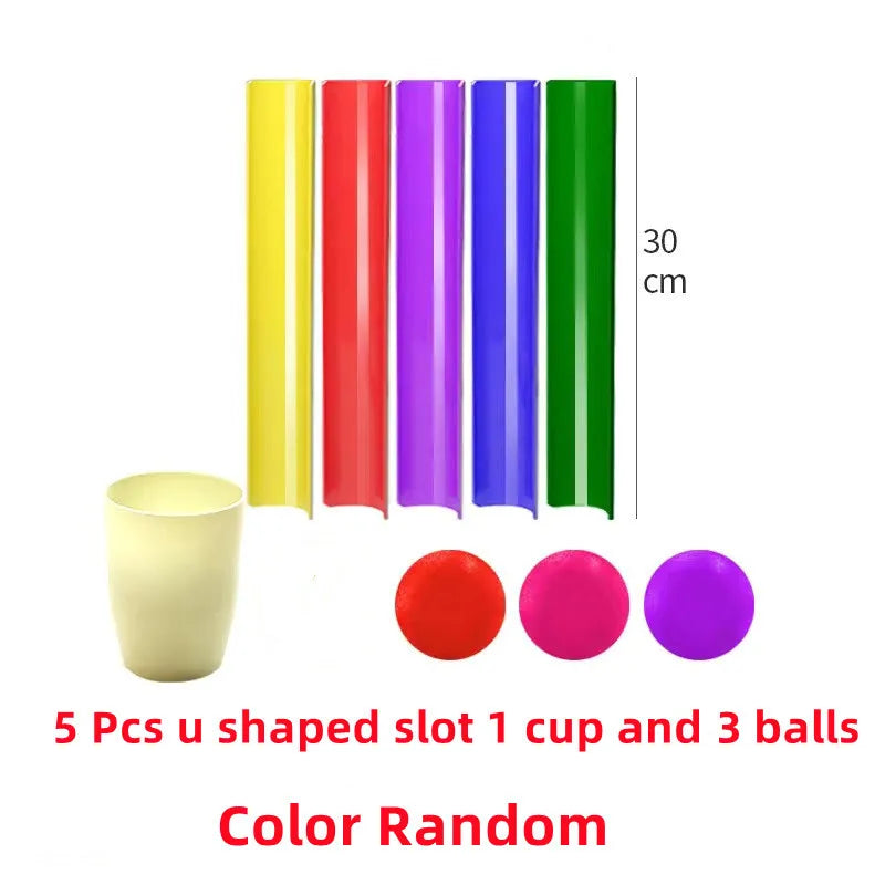 Pipeline Rolling Ball Challenge Adult Team Building Children's Sensory Integration Training Toys Ball Sports Party Outdoor Toys