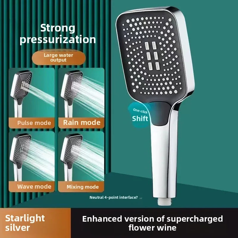 Adjustable Shower Head 3 Mode Rainfall Shower