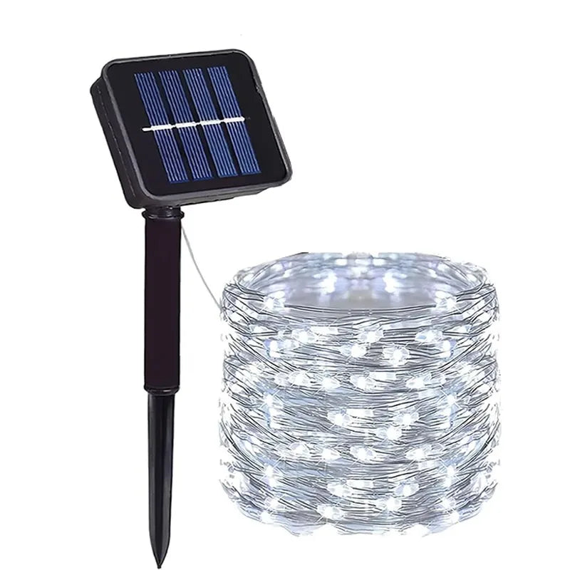 Brighten your outdoor space with these solar-powered fairy garden lights—waterproof with 8 lighting modes for magical ambiance all night long!