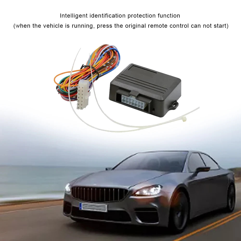 Remote Engine Start Stop with Remote Control Car Starting Module Pre-heating Auto Starter Module Pre-cooling 12V Car Accessories