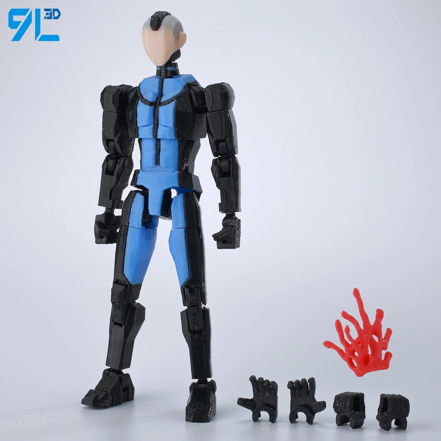 9L3D Printed Deadpool Wolverine Batman Spider-Man Venom Action Figures Dummy13 Lucky13 T13  Anime Model Toys Collectors Gifts