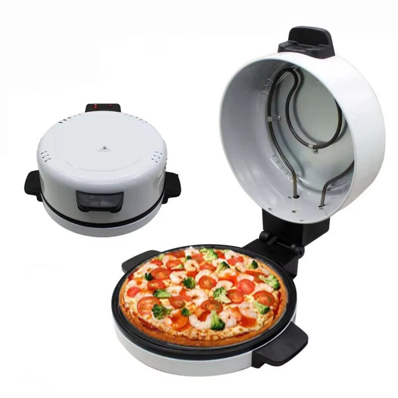 Houselin Electric Pizza Oven Indoor Portable,Cold touch handles, for Stone Baked Pizza at Home, 220-240V