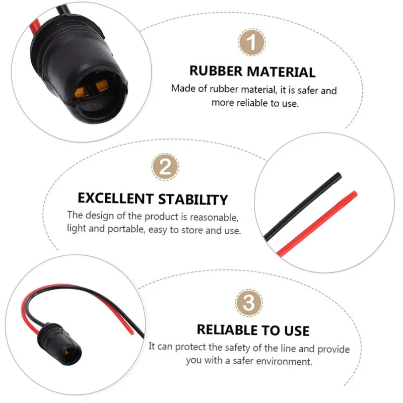 T10 W5W Car Wedge Light Bulb Socket Connector Holder Extension LED Lamp Bulb Base Holder Replacement Car Parts 6/1pcs