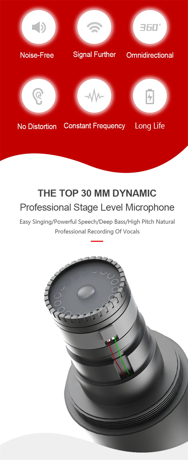 1 Pair VHF Wireless Microphone System Kits USB Receiver Handheld Karaoke Microphone Home Party Smart TV Speaker Singing Mic