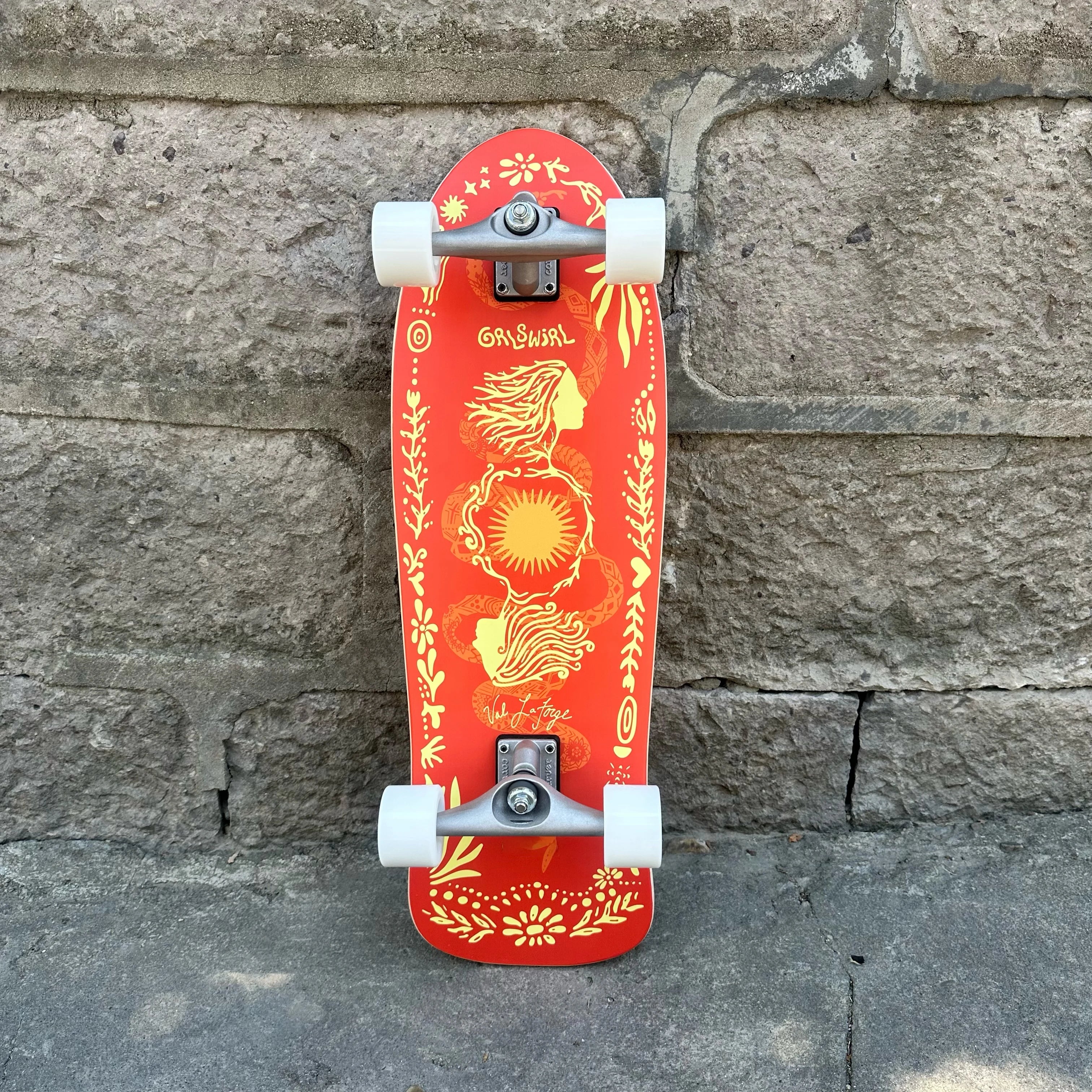 Surf Land Skateboard CX4 CX7 Maple Single Kick Carving Cruiser Skate Board Longboard Pumping Cool Side Sport Street Outdo