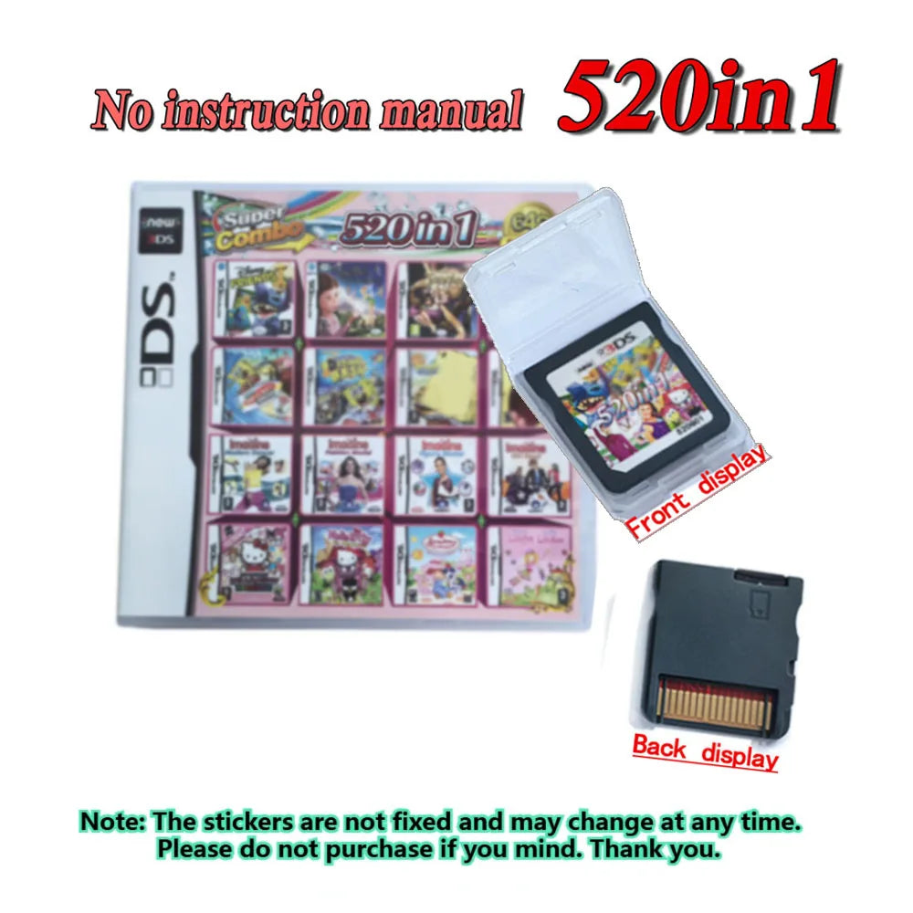4300 in 1  Pokemon Game Cards DS NDS 3DS 3DS NDSL