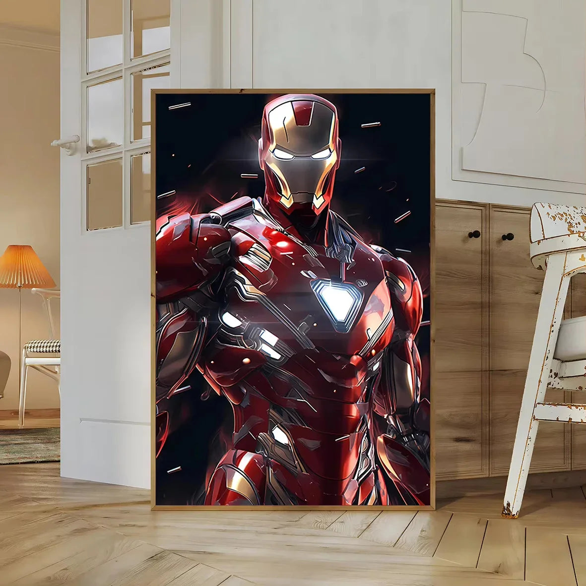 1PC frameless, Paintings Avengers Poster Print Marvel Movie Figures Decor Iron Man Wall Art Canvas Painting Superhero Kid
