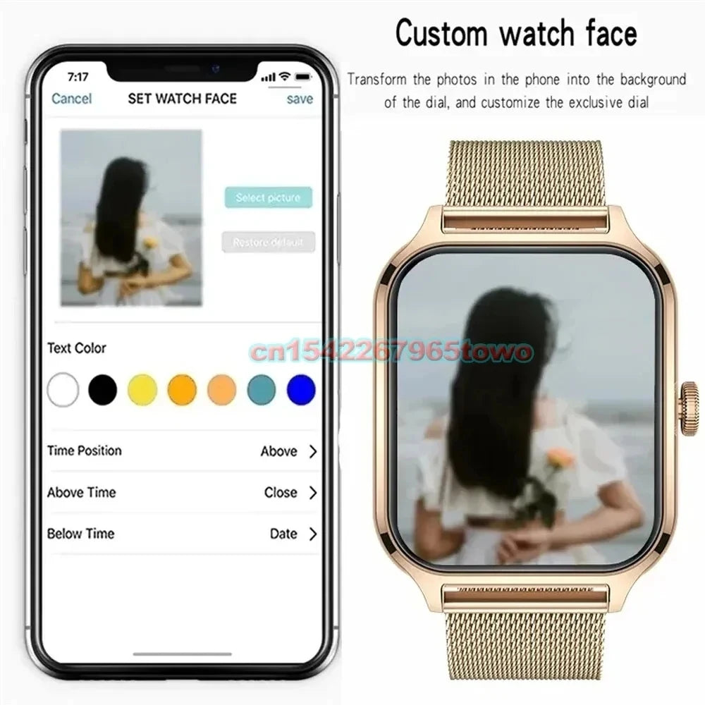 Stay connected and stylish with this versatile smartwatch compatible with both Android and iOS devices!