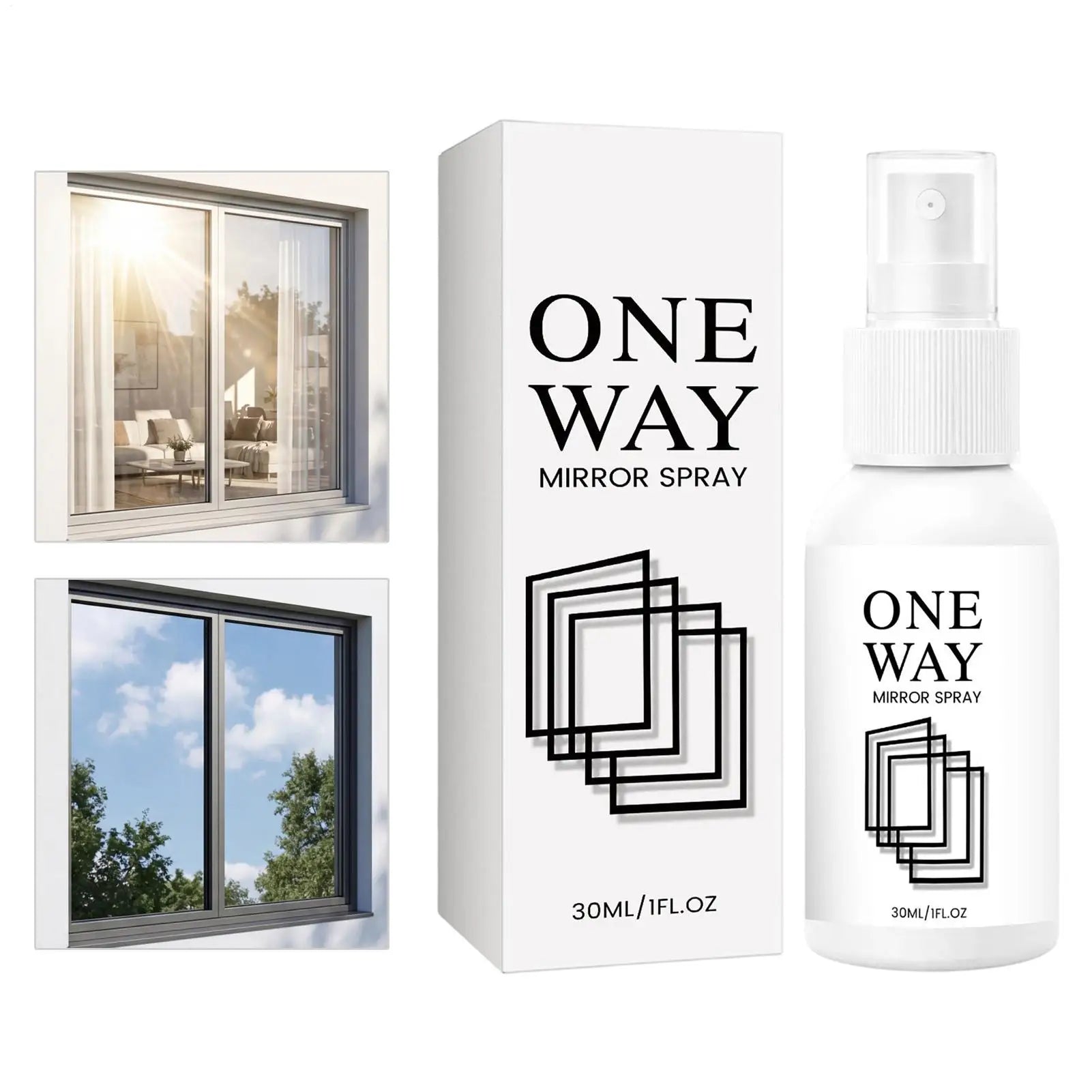 30ml Window Spray Instant Anti-Glare Coating Liquid Home Reflective Window Tint Spray For Home Kitchen Bedroom Bathroom Office