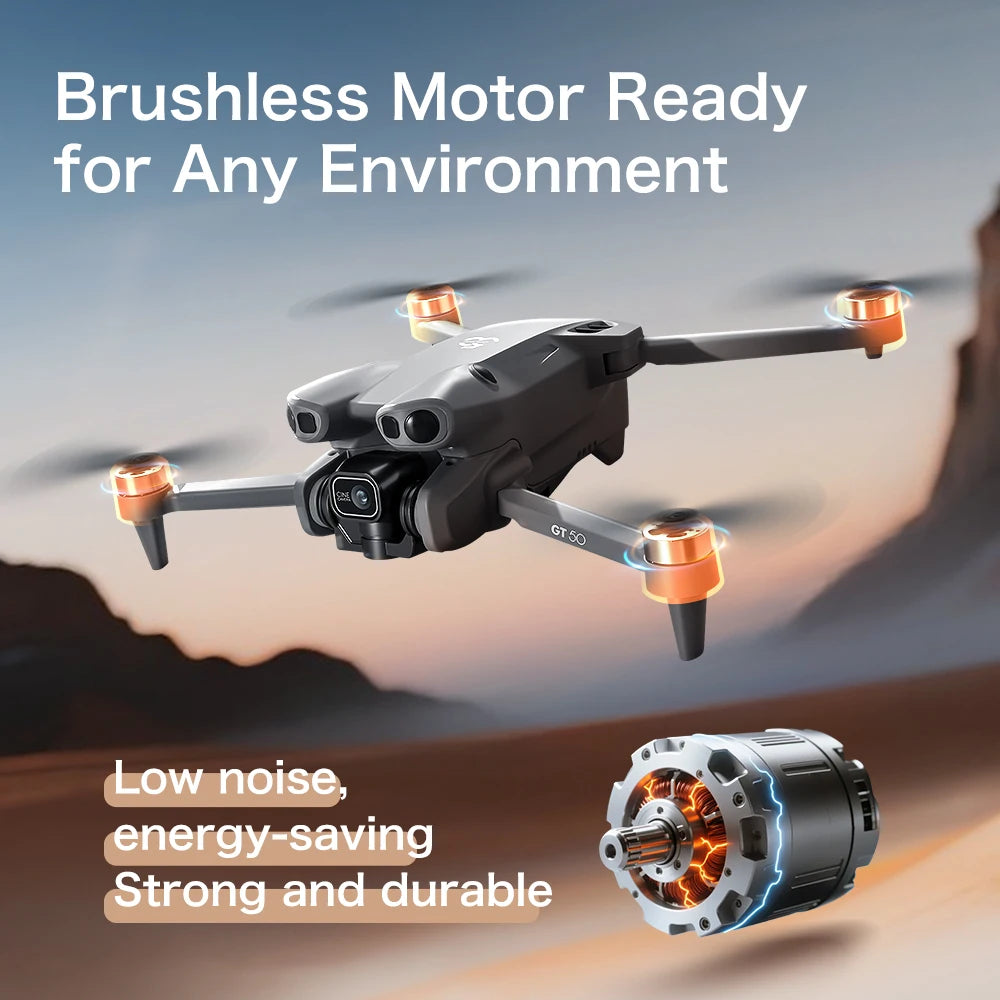 Lenovo GT50 Drone Professional 8K HD Camera 5G Brushless Motor Aerial Photography Optical Flow with screen RC Quadcopter
