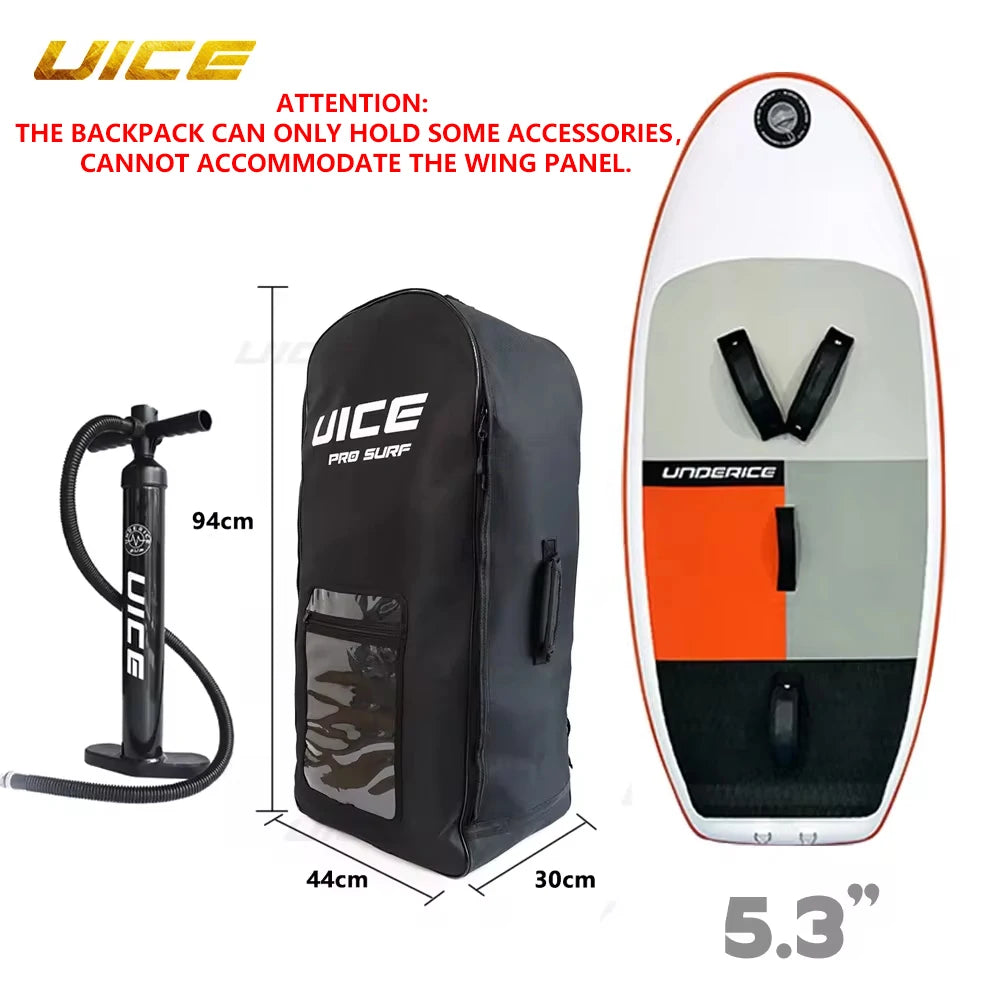 UICE Foil Board Set Inflatable Surfboard 105/140L With Oxford Cloth Backpack Surfing