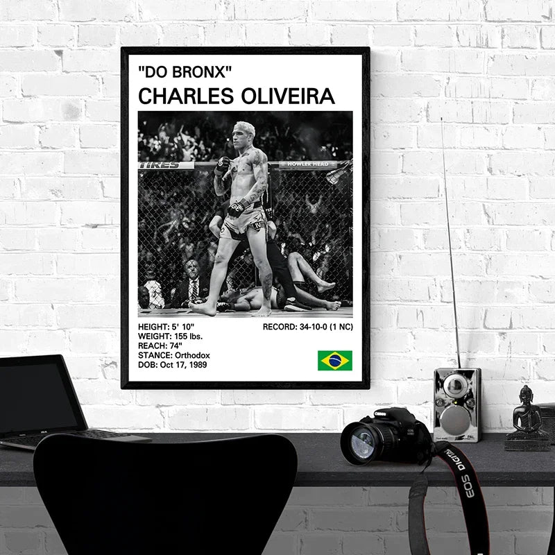 no frame Black and White Boxing Legends Canvas Poster Boxing Inspirational Canvas Painting Print Wall Art for Gym Bedroom Home