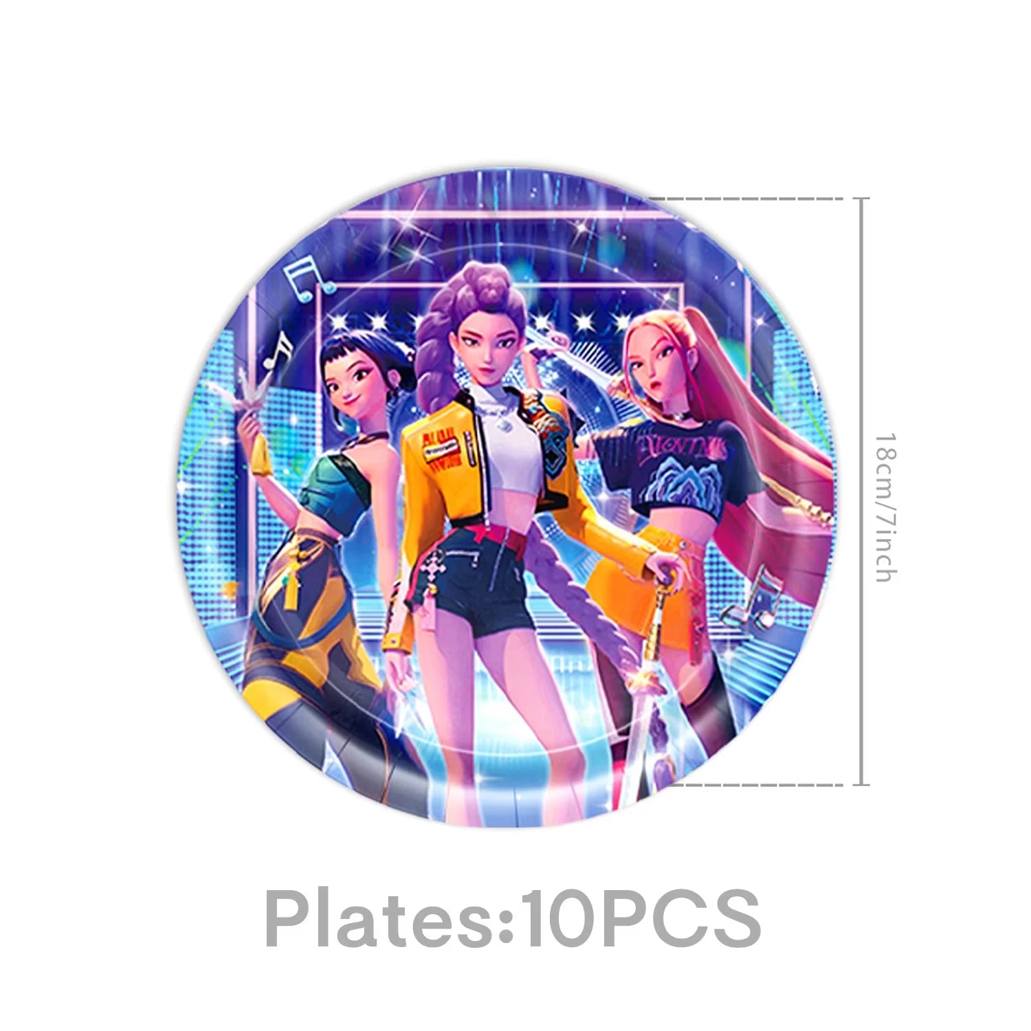 Hot K-Pop Birthday Party Decoration Set Kids Tableware Balloons Cups Plates Napkins Cake Topper Banner Gift Bag - Party Supplies
