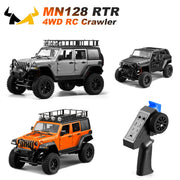 MN128 RC Crawler 1/12 Full Scale 4x4 2.4G Climbing Buggy Vehicle with LED Light 4WD Off-road Remote Control Cars Model Toys