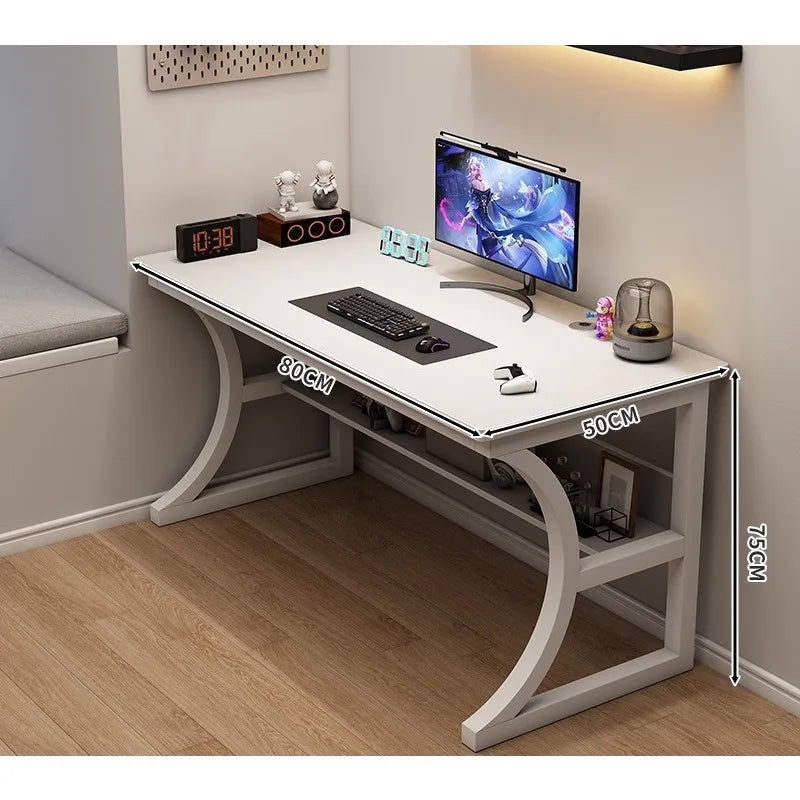 Gaming table Household desktop computer table with shelves Office table and chair Simple desk Bedroom learning writing table
