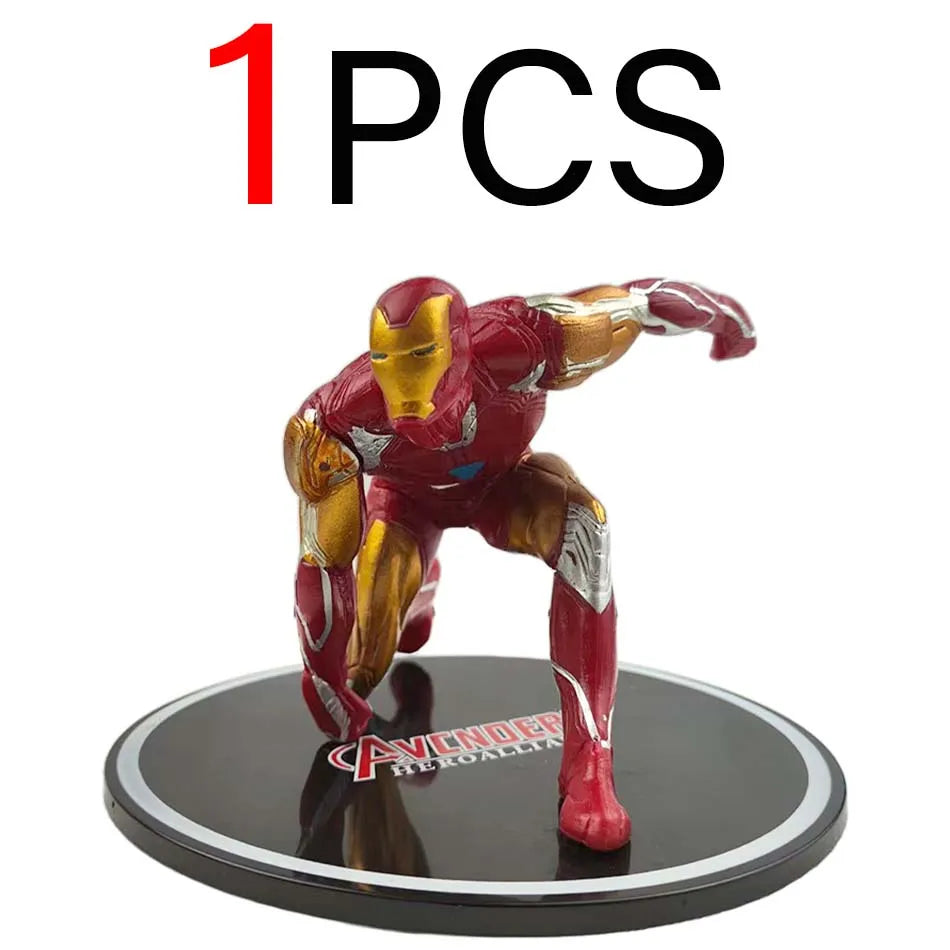 New Hot Marvels Comics IronMans Spidermans Venoms Handmade Model PVC Material Animations Decoration Children's Birthday Gifts