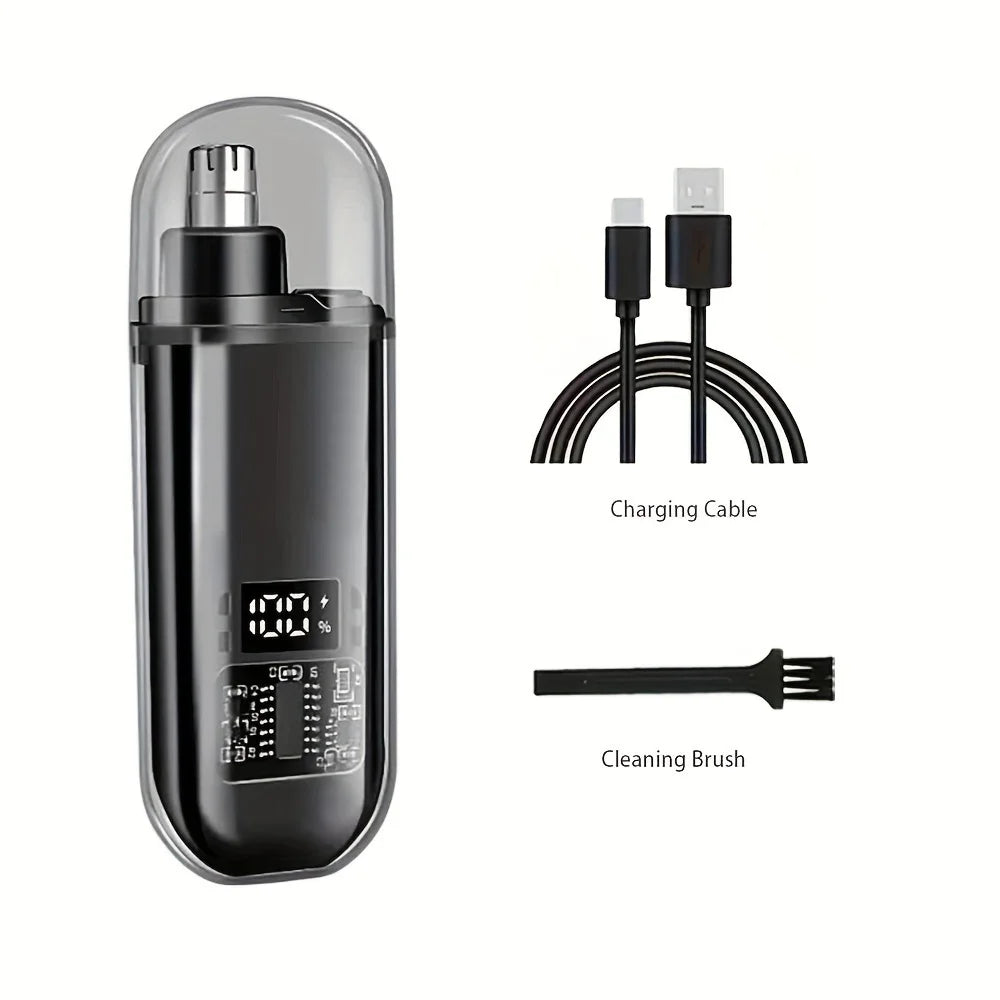 USB charging nose and ear hair trimmer