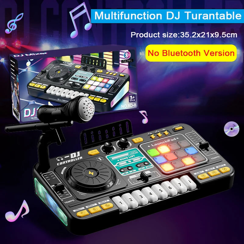 DJ Mixer with Microphone Electronic Piano Keyboard (KIDS)
