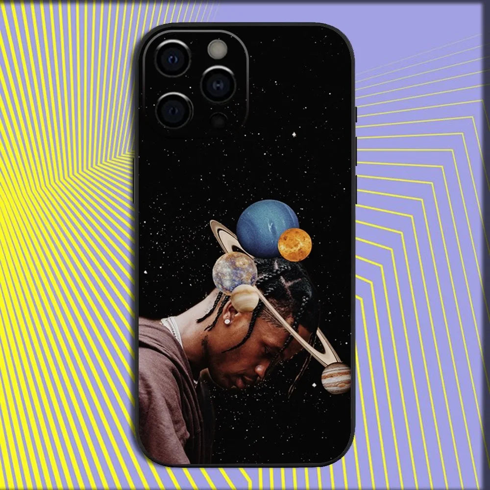 Travis Scott Cactus Jack Phone Case For iPhone 16 15 14 13 12 11 Pro Max Mini X XS SE 7 8 Plus 16E Shockproof Soft Cover Fundas