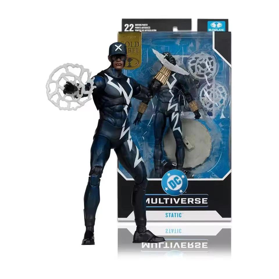Mcfarlane Toys Static Shock/Rocket Red Brigade/Superman 18cm Action Figure DC Multiverse Model Doll Digital Garage Kit