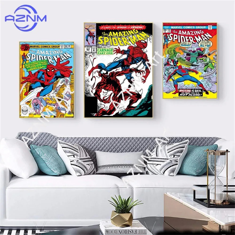 Movie Poster Superhero Canvas Painting Print Wall Art for Living Room Kids Room Bedroom Home Decor
