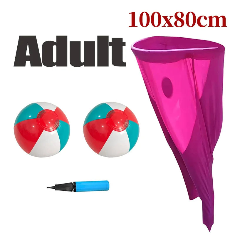 Granny Pants Yard Game Toy with Bouncy Ball Pump Fun Party Family Reunion Outdoor Props Tossing Sport Games for Adults Kids