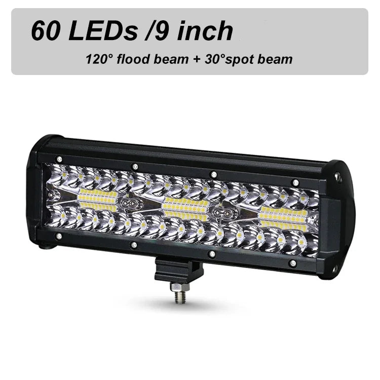 NLpearl 120W 420W 600W LED Bar Work Light for Tractor Boat Off-Road Truck Suv Atv Spot Flood Combo 12V 24V Led Working Lights