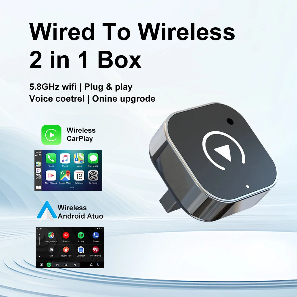 Wireless  Car Play Adapter for Apple & Android