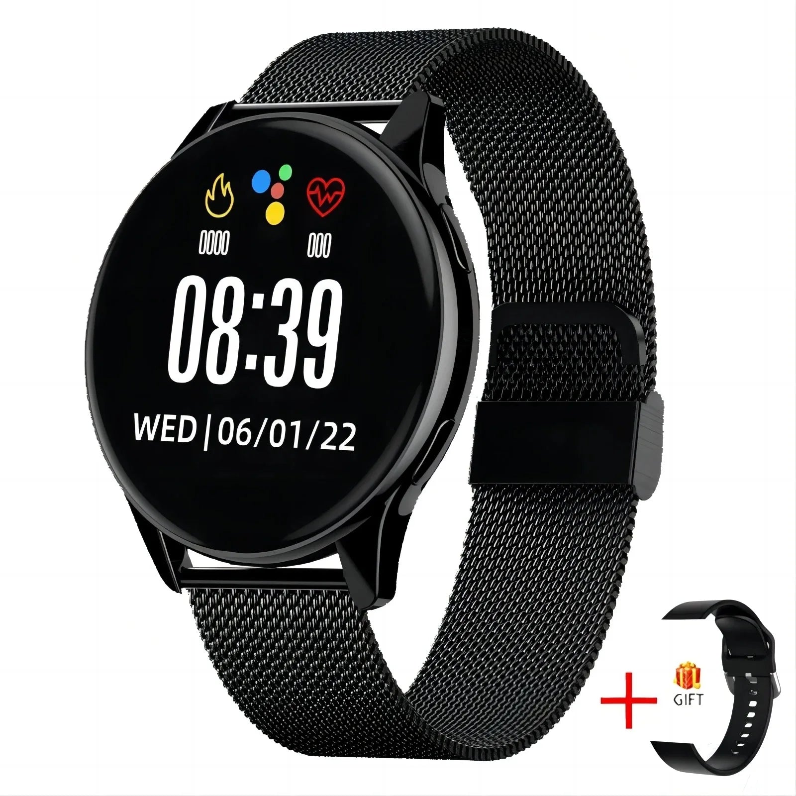 Track your sleep and stay connected in style with this round-display smartwatch for men and women, compatible with iOS and Android!