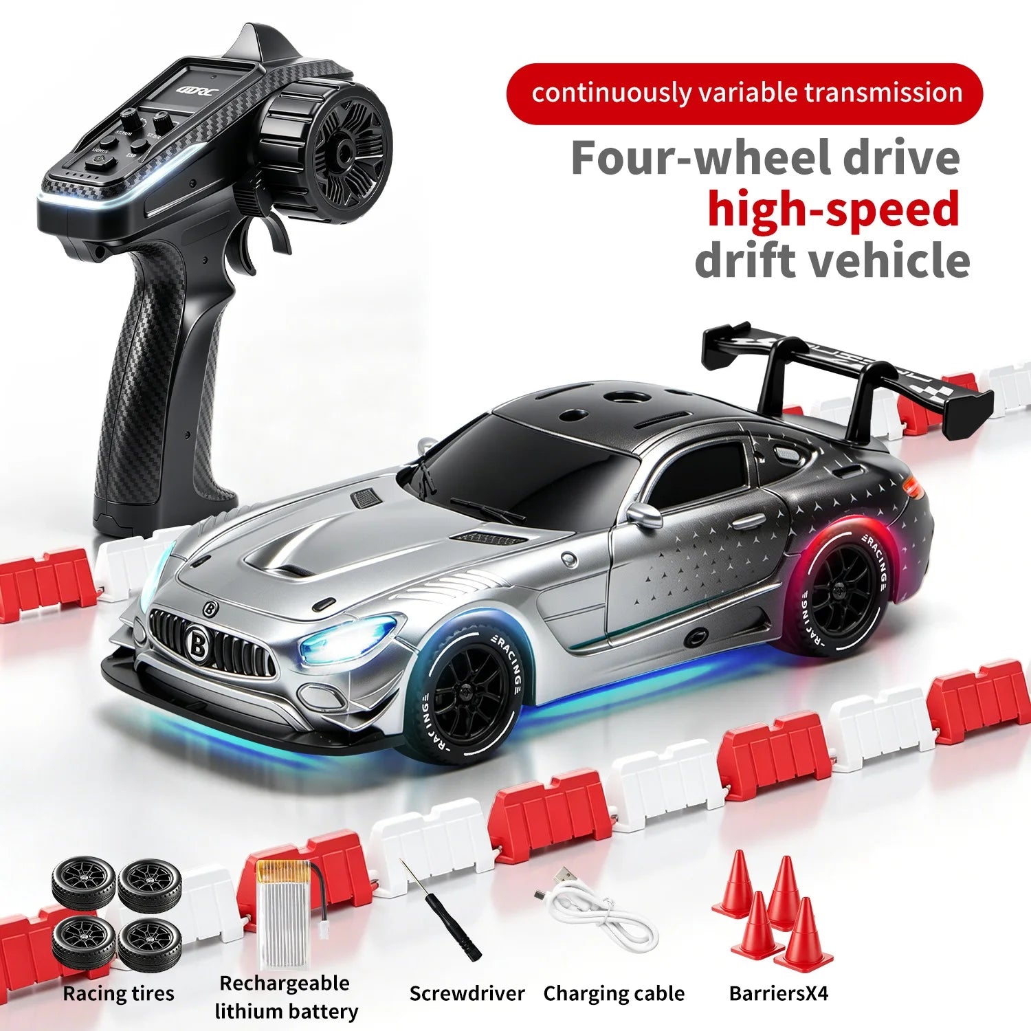 4DRC 2.4G Full Scale Mini H6 Drift Remote Control Car with APP 4WD Racing 1:43 Children Toy Car Model