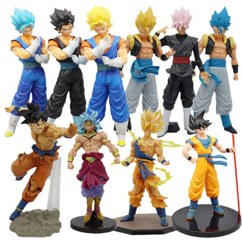 Anime Dragon Ball Z Super Saiyan Model Son Goku Scene PVC Action Figure 18cm Statue Collectible Toy Action Model Doll Kids Gifts