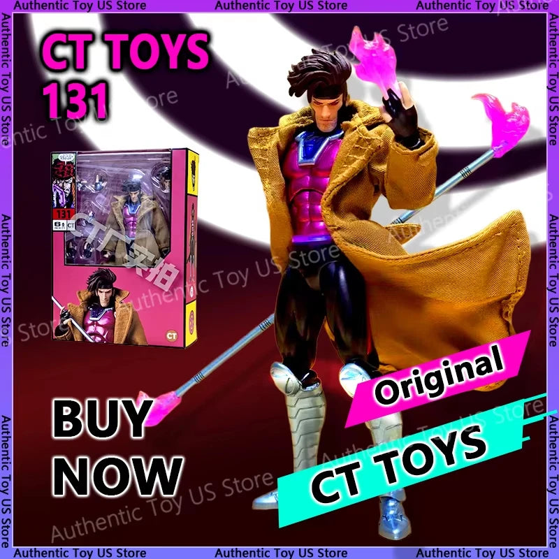 Original Ct Toys Gambit Figure Mafex 131 X-Men Wolverine Shf Anime Action Figure Figurine Statue Model Toy Customized Gift