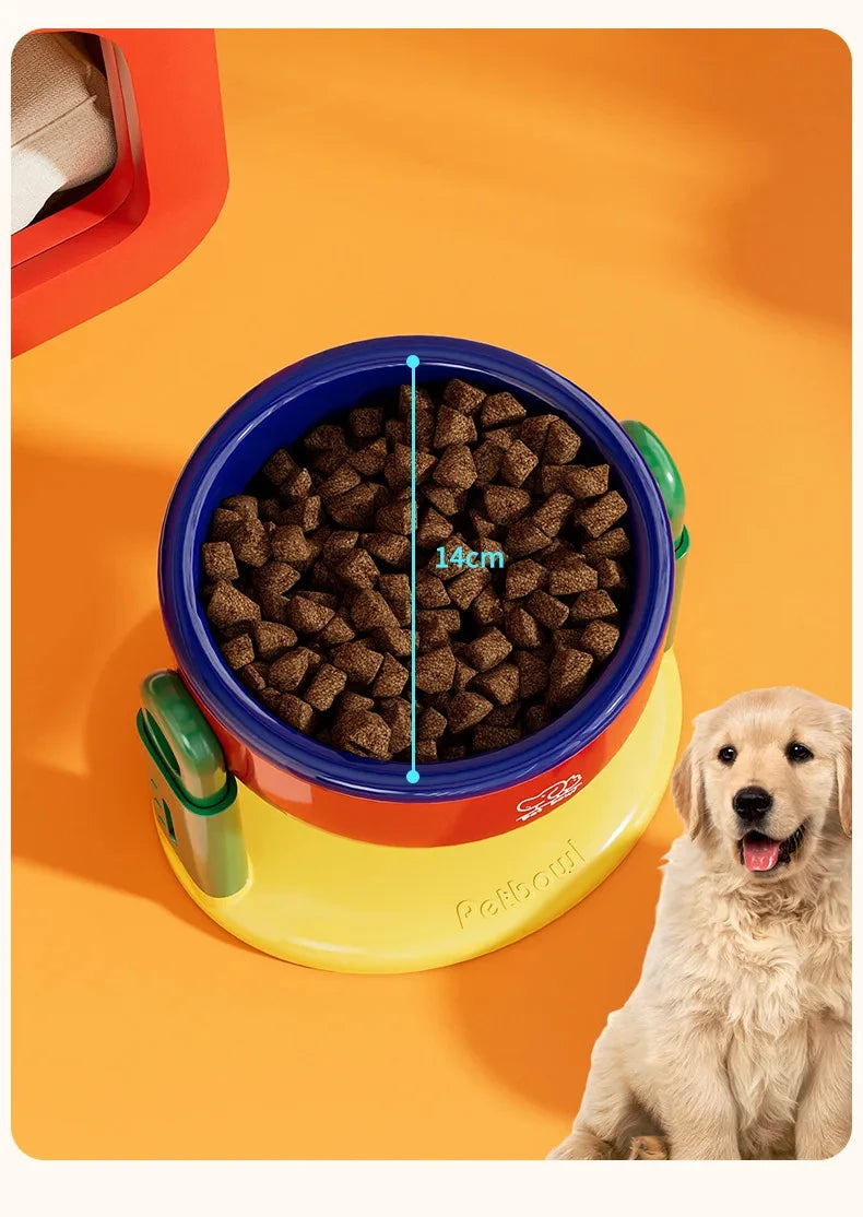 Make mealtime fun and healthy with these foldable slow-feed double pet bowls featuring 3 adjustable heights—perfect for every furry friend!
