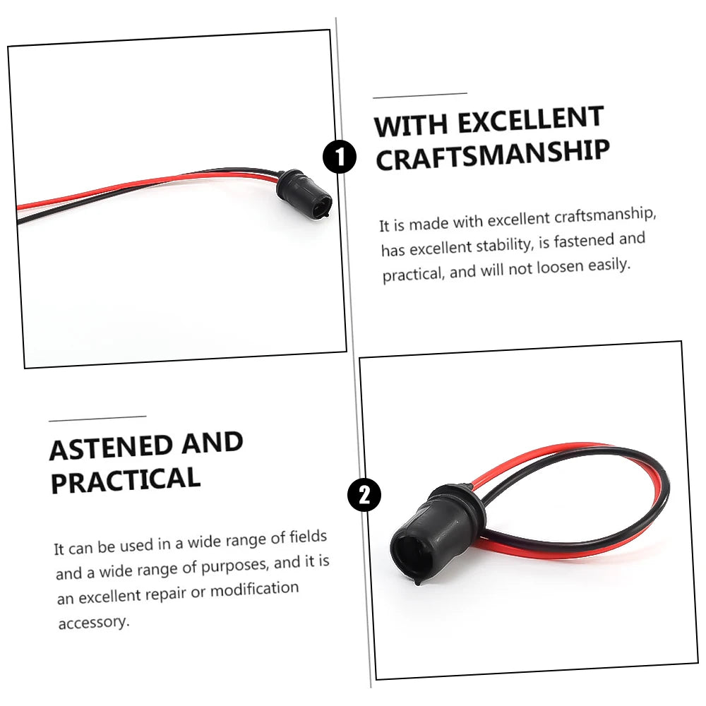 T10 W5W Car Wedge Light Bulb Socket Connector Holder Extension LED Lamp Bulb Base Holder Replacement Car Parts 6/1pcs