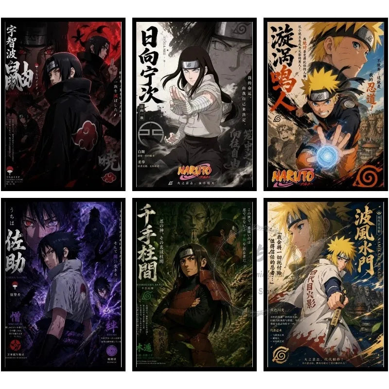 Classic N-Naruto Anime HD Art Poster, Decorative Wall Painting, Home Decoration for Living Room Bedroom, Perfect Gift